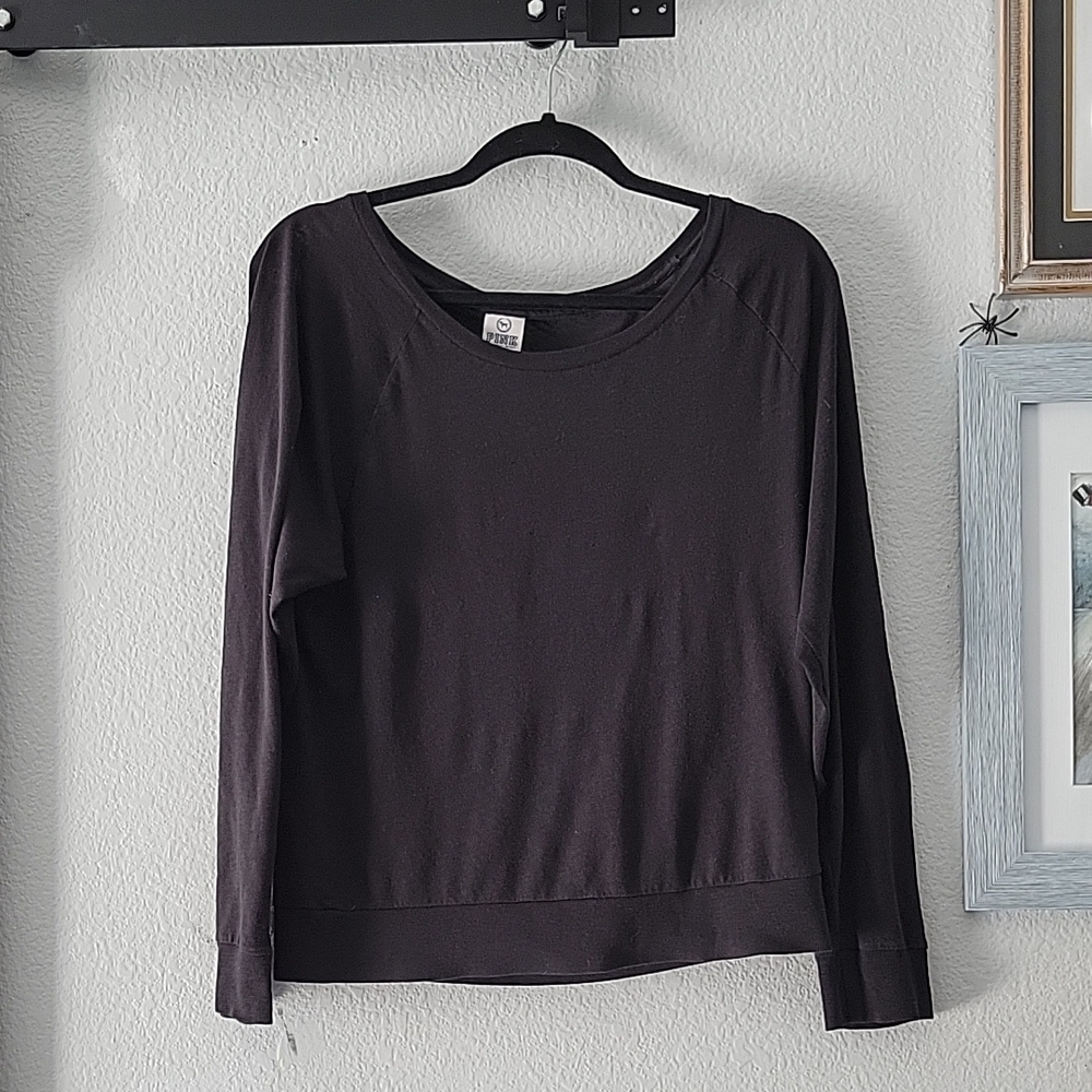 Victoria's Secret Black Long Sleeve Blouse